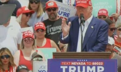 Trump speaks at his Las Vegas rally.