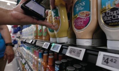Digital price tags can change the cost of groceries six times per minute