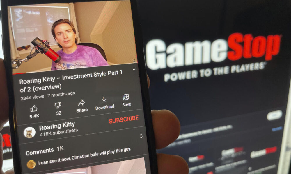 GameStop stock tanks ahead of 'Roaring Kitty' livestream on missed revenue, stock sale plan