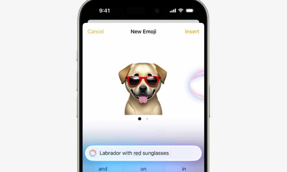 Apples nya Genmoji – en Labrador med solglasögon