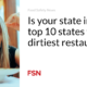 Is your state in the top 10 states with the dirtiest restaurants?