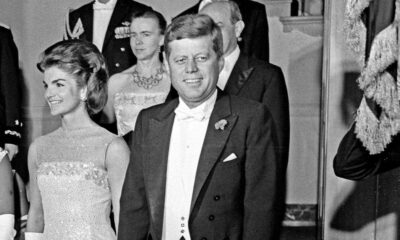 John F. Kennedy allegedly took the virginity of a 19-year-old White House intern in Jackie's bed