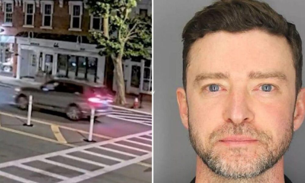 Justin Timberlake handcuffed as footage shows him driving before being arrested