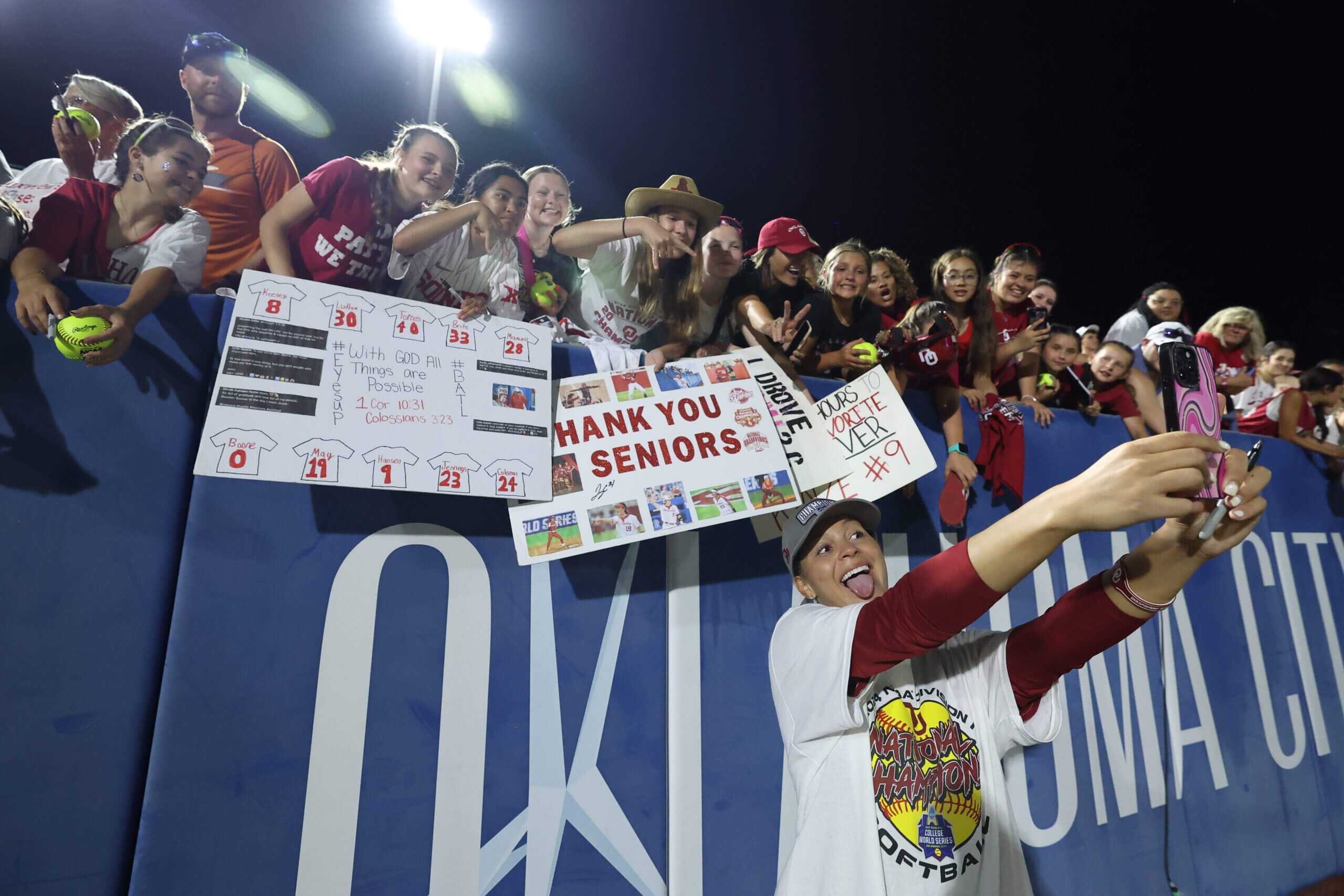 Oklahoma's seniors won WCWS every year.  Can Patty Gasso and Freshmen Keep the Dynasty?