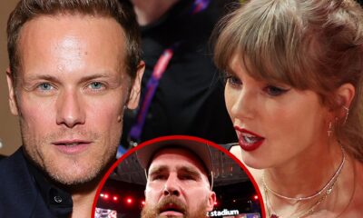 'Outlander' star Sam Heughan jokes he'll steal Taylor Swift from Travis Kelce