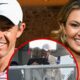 Rory McIlroy hugged Amanda Balionis after the Canadian open interview, extra smiley