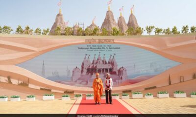 S Jaishankar visits the UAE's first Hindu temple