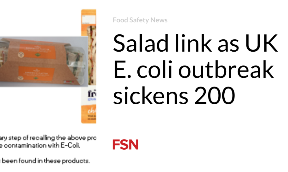 Salad link as Britain's E. coli outbreak sickens 200 people