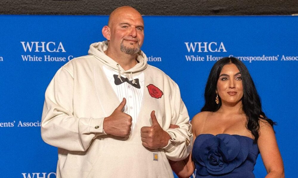 Senator John Fetterman and his wife hospitalized after being involved in a two-vehicle crash