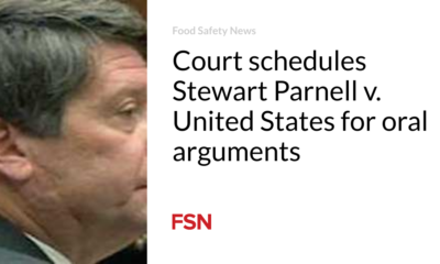 The court schedules Stewart Parnell v. United States for oral arguments