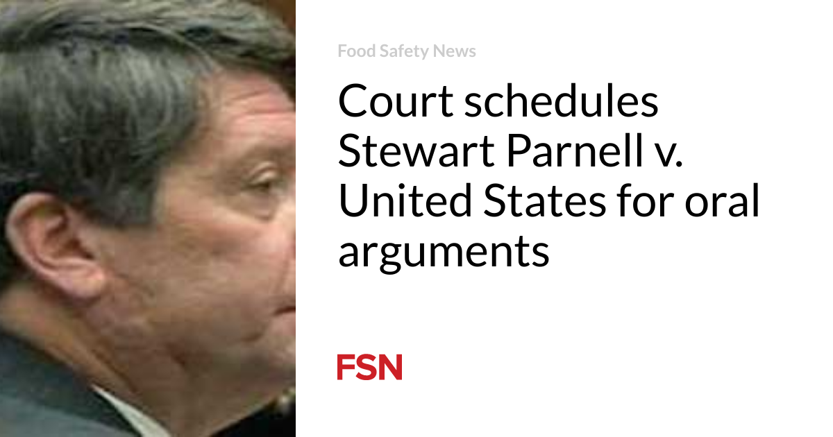 The court schedules Stewart Parnell v. United States for oral arguments