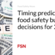 Timing predicted for budget decisions on food safety before 2025