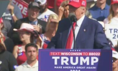 Trump talks about the economy in Wisconsin.