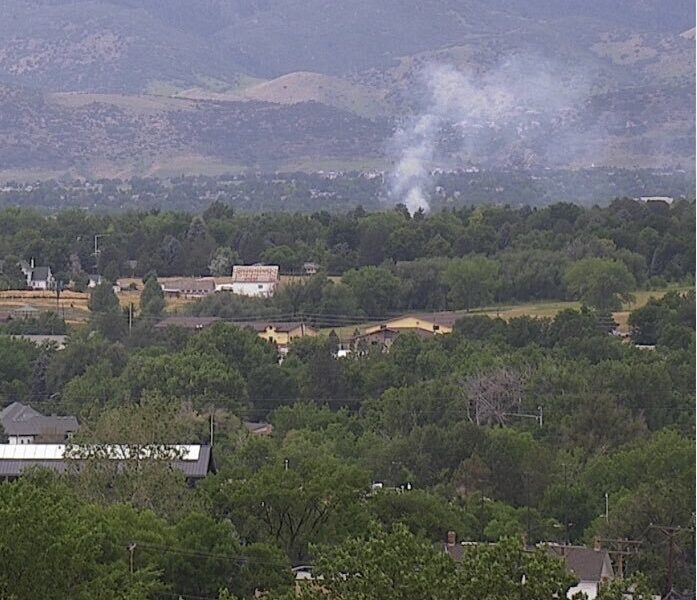 Two wildfires started in the Littleton neighborhood on Saturday