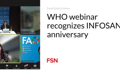WHO webinar recognizes INFOSAN anniversary