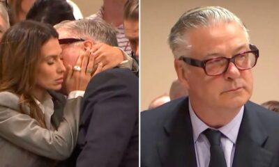 Alec Baldwin shares emotional embrace with woman after jury was suddenly sent home