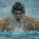 Golden Eight' signed Michael Phelps paintings for sale ahead of the Paris Olympics