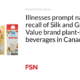 Illnesses prompt a nationwide recall of Silk and Great Value brand plant-based beverages in Canada