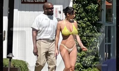 Kanye West and Bianca Censori show up at the pool in Santa Barbara