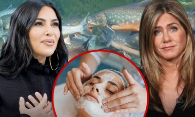 Kim Kardashian indulged in a salmon sperm facial from Jennifer Aniston