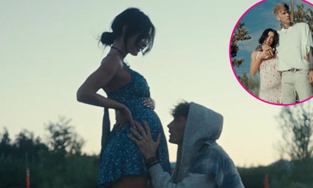 Megan Fox has a baby bump in the new Machine Gun Kelly music video