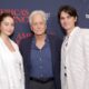 Michael Douglas on the red carpet with his two children and Catherine Zeta-Jones