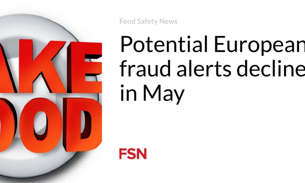Potential European fraud alerts decrease in May