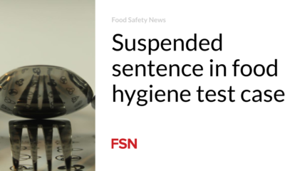 Suspension of sentence in food hygiene test case
