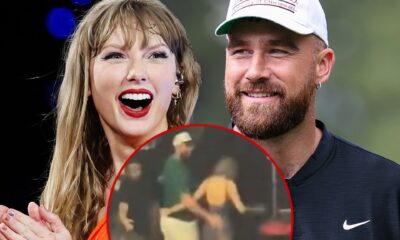 Travis Kelce puts arm around Taylor Swift's waist after 'Eras' show in Germany