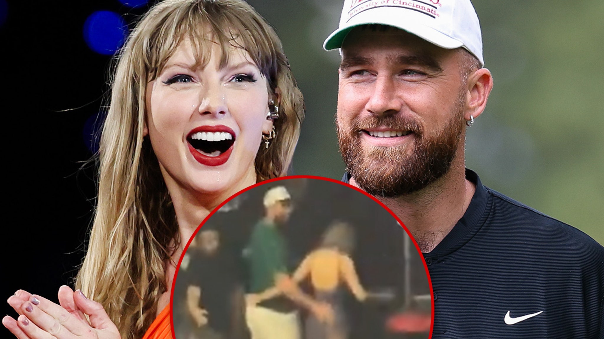 Travis Kelce puts arm around Taylor Swift's waist after 'Eras' show in Germany