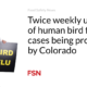 Twice weekly updates of human bird flu cases across Colorado