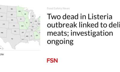 Two dead in Listeria outbreak linked to processed meats;  investigation is ongoing