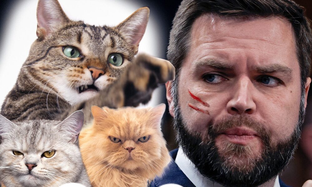 CatCon arrives at the Pasadena Convention Center without JD Vance