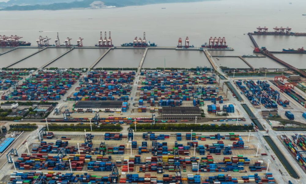 China's port of Ningbo reports an explosion on a container ship, the state news agency said