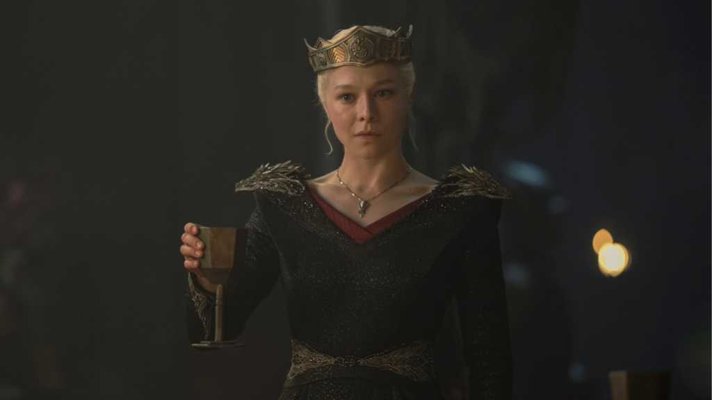 House of the Dragon season 2 - Rhaenyra with the crown