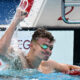 Léon Marchand completes unprecedented double, winning gold in 200M butterfly and 200M breaststroke