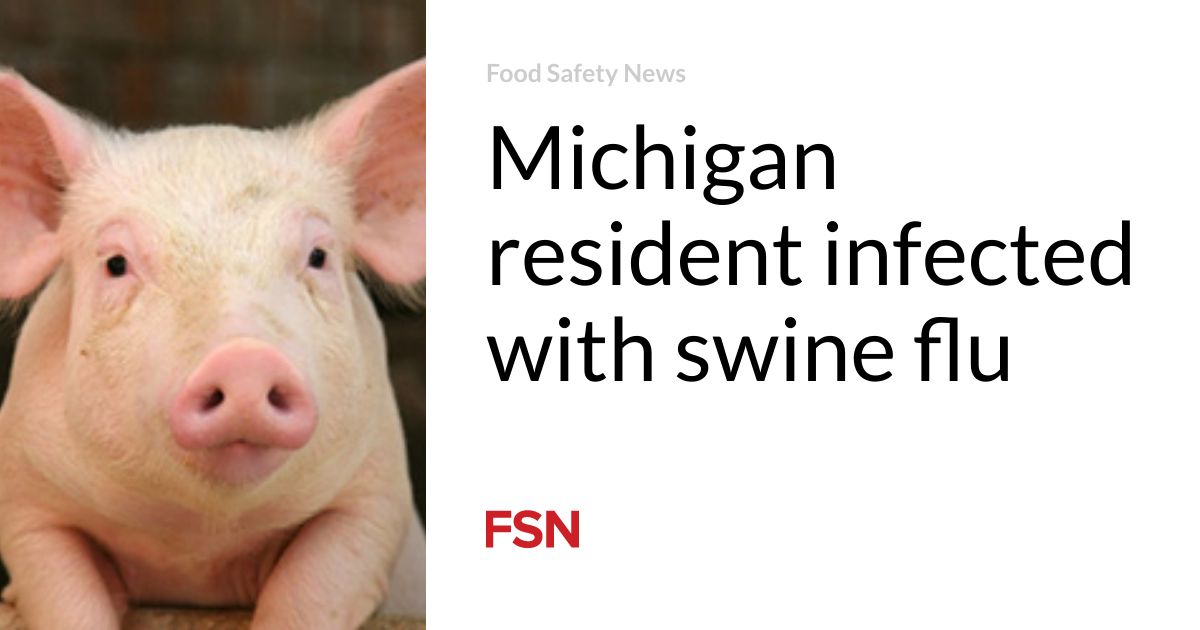 Michigan resident infected with swine flu