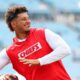 Patrick Mahomes doesn't know any music being played during the 2024 Chiefs Practice