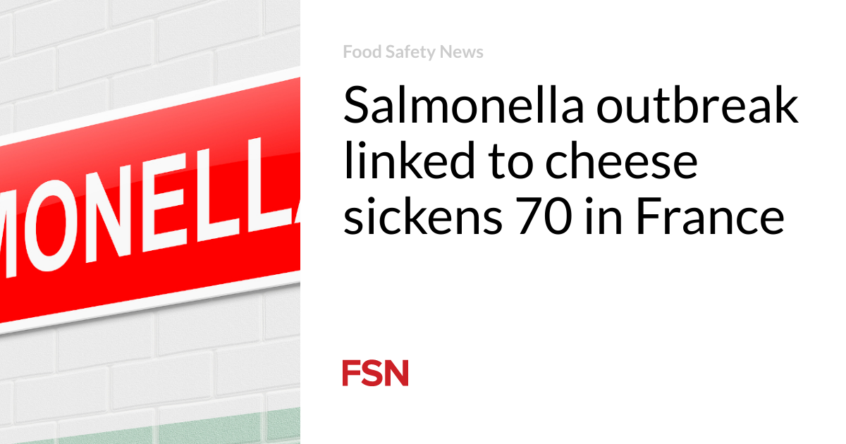 Salmonella outbreak linked to cheese sickens 70 people in France