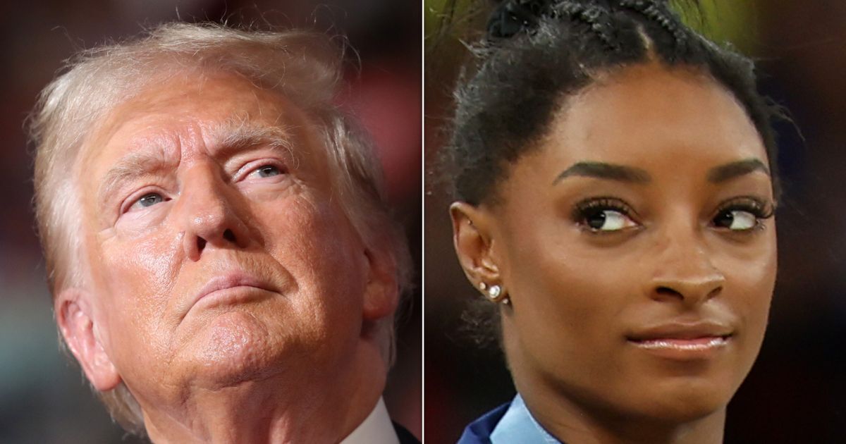 Simone Biles turns one of Donald Trump's controversial terms into a winning tweet