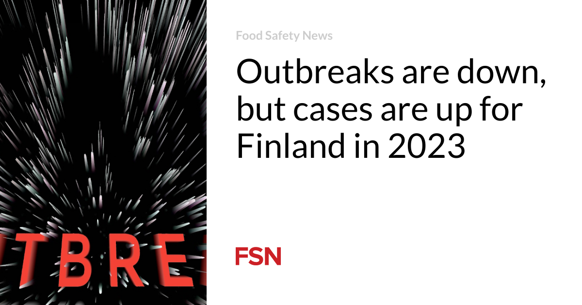 The number of outbreaks has decreased, but in 2023 the number of cases in Finland will increase