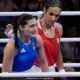 Women's boxing match at the Paris Olympics sparks gender row;  Imane Khelif;  Angela Carini;  2024 Olympic Games in Paris